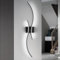 Comely 27 W Moderne LED Wandleuchte, 80 CM Schwarze Wandlampe Kreative Linien Design, Wandbeleuchtung aus Aluminium für Wohnzimmer, Schlafzimmer, Esszimmer, Flur, Kaltweiß 6500 K