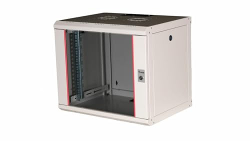 Equip Serverschrank 19 09U 600x450mm Glastür grau