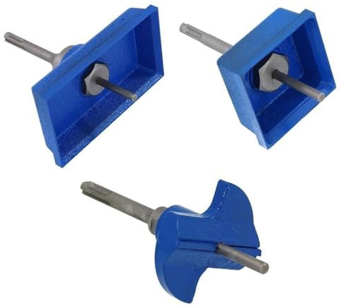 TCT SDS Plus Electricians Box Cutter Masonry Single Double Socket Back Box Circular Rectangle Square