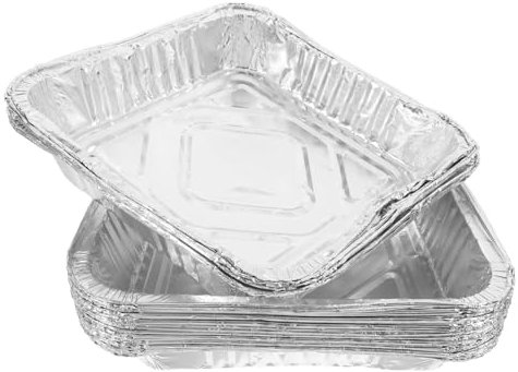 OFFSCH Teglia Da Forno in Alluminio Per Cottura Teglie Quadrate Leggere E Resistenti Per Fornetto E Friggitrice Ad Aria