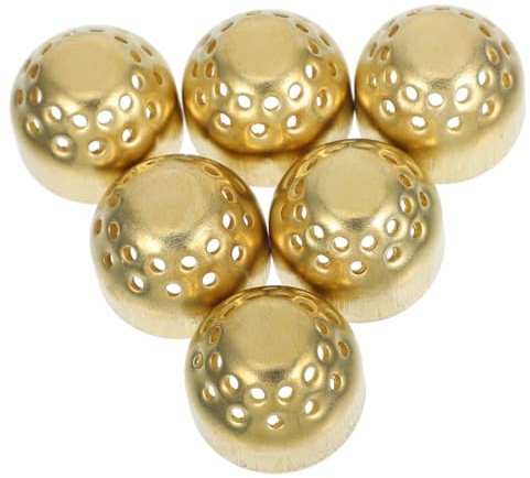 Alipis 6 Pcs Gas Stove Burner Liners Replacement Parts Efficient Flame Distribution and Easy Installation, Copper Alloy Material, Suitable for Kitchen Use on Gas Stoves
