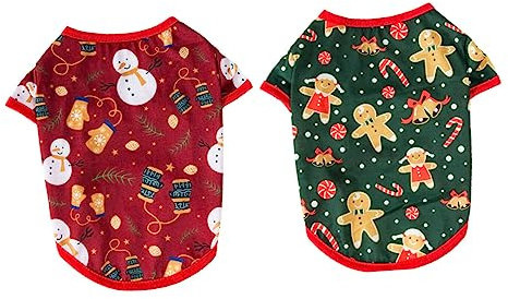 YARNOW Weihnachtskleidung für Haustiere Hundekleidung Lustiges Haustierkostüm Gemacht für Weihnachtsfeiern Tägliche Bequem