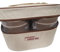 Divas World Portable Lunch Box with Spoon Set Stackable Insulated Bento Lunch Box 4-Layer Stainless Steel Leakproof Food Containers with Thermal Bag Work School Travel (Brown Lunch Box)
