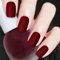 Nail Polish - Matte Deep Red Nail Polish - Quick-Drying Formula, No UV Curing Needed - Long-Lasting, Perfect for Women