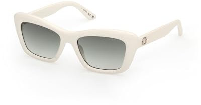 GUESS Unisex GU00195 Sonnenbrille, White, 52
