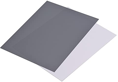25 x 20 cm große Weißabgleich-Karte, Weißabgleich-Karte + Graukarten-Set, 18 % Belichtung, Fotokarte für digitale Fotografie, Filmfotografie, Videoaufnahmen