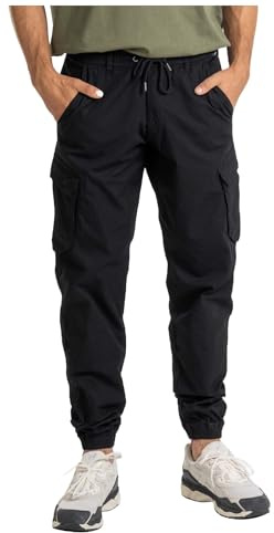 Reell Reflex Cargo BR – Bequeme Cargohose mit Stretch & Gummibund – Relaxed Tapered Fit - Herren & Damen