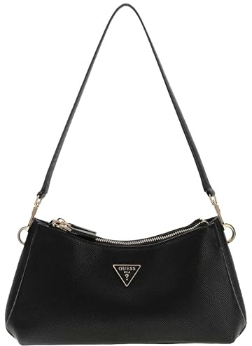 GUESS Schultertasche Umhängetasche Noelle II 3 Comp Shoulder Xbody Black schwarz