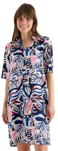 Cecil Knielanges Kleid mit grafischem Muster universal Blue XXL