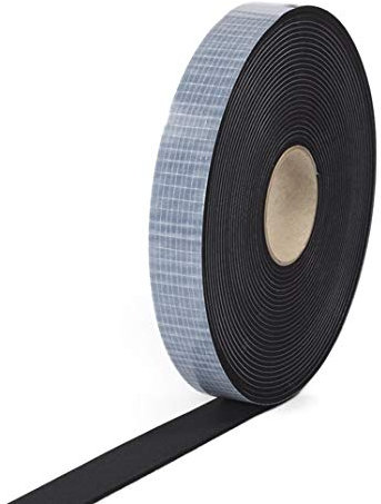 HSF EPDM Zellkautschuk 10mmx2mm einseitig selbstklebend schwarz 10m Rolle