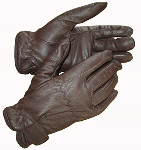Hands On Equestrian Childrens Leather Horse Riding Gloves Black Brown Tan Cream