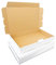 verpacking Maxibriefkartons 350 x 250 x 50 mm Maxibrief MB-5 Weiß Versand Post Faltschachtel DIN A4 | B4 (Innenmaß 340 x 245 x 46 mm) Versandschachtel Büchersendung (10 Stück)