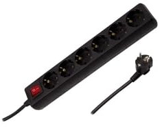 LEDKIA LIGHTING Base Múltiple 6 Enchufes Tipo F Schuko 1.5m