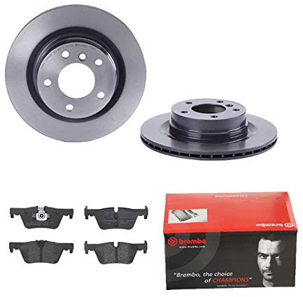 2 Bremsscheiben belüftet 300 mm + Bremsbeläge Hinten von Brembo (1420-54568) Bremsensatz Bremsanlage Bremsen-Kit,Bremsenset, Bremsscheiben, Bremsbeläge, Bremsen-Set, Beläge, Bremsbelag,