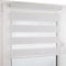 Deco4Me Doppelrollo Klemmfix ohne Bohren (125 x 160 cm, Weiß) - Duo Rollo lichtdurchlässig - blickdichte Rollos für Fenster ohne Bohren - Klemmrollo, Fensterrollo, Innenrollo (Stoffbreite 121 cm)