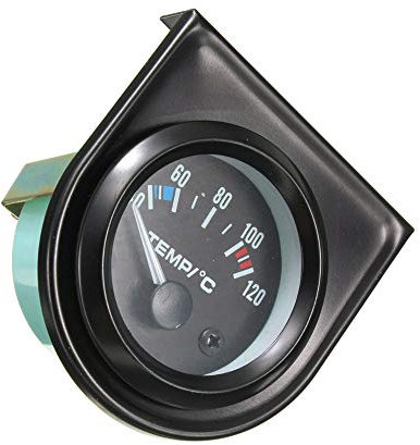 Mintice 2 52mm Licht Kfz Auto Universal kühlwasser Wasser Tempratur Anzeige Instrument Gauge Rauchfarbe Len Zeiger Celsius Indikator