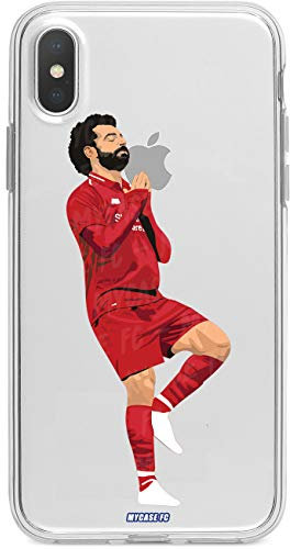 MYCASEFC Muhammad Salah Liverpool Silicone Case for iPhone 6/6S Transparent Football Slim Phone Protector Made in France.
