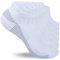 Lapulas 6 Paar Sneaker Socken Herren Damen, Baumwolle Sportsocken, Atmungsaktiv Laufsocken Kurze, Bequeme Socks mit Frotteesohle Antirutsch 39-42 43-46 47-50 35-38