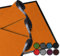 LucaHome - Felpudo Entrada casa 60x80cm Naranja - Alfombra Antideslizante Lavable para Puerta de Entrada, Cocina y Pasillo - Felpudo Exterior e Interior - Tapetes Originales Entrada casa