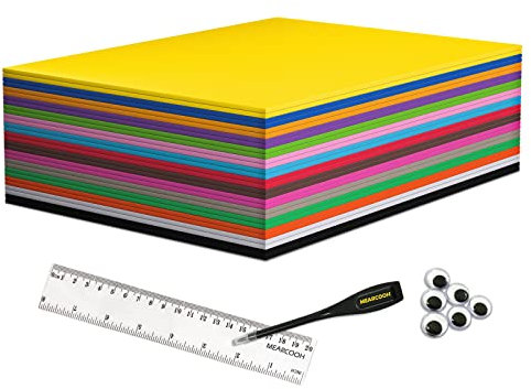 30 Paquetes Hojas de Espuma EVA, MEARCOOH 15 Colores 22 x 30cm Hoja de Espuma EVA, 2mm Goma Espuma EVA para Manualidades Proyecto DIY