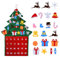 Calendario de Adviento de Árbol de Navidad, Calendario de Adviento de Fieltro Navideño, DIY Árbol de Navidad de Fieltro, Calendario de Cuenta Regresiva de Navidad de 24 Días para Decoraciones de Pared