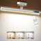 Moslumin Battery Powered Operated Wall Strip Lights, Rechargeable Magnetic LED Light Bar with Remote Control, Bright Touch Under Cabinet Kitchen Lighting Wireless for Mirror Bedroom Indoor – Silver