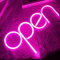 Open Neon Sign - Insegna al neon a LED, alimentata a batteria/USB, accattivante insegna luminosa elettrica per bar, saloni, negozi, caffetterie (rosa)