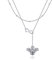 HUKKUN Bienen Layering Kette Damen 925 Sterling Silber Bienen Mehrreihige Ketten Halskette Bienen Schmuck Geschenke für Damen