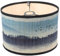 Uonlytech Bamboo Lamp Shade Printed Chandelier Lampshade Vintage Drum Lamp Shade Ceiling Fan Light Covers Pendant Light Shade Japanese Style Light Cover for Floor Table Lamp