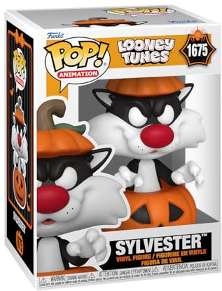 Funko Pop! Animation: LTH – Sylvester Cat with Pumpkin - Silvestre - Looney Tunes - Figura de Vinilo Coleccionable - Idea de Regalo- Mercancia Oficial - Juguetes para Niños y Adultos - TV Fans
