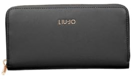 Liu Jo Portafoglio lungo chiuso con zip. Dispone di diversi scomparti per carte di credito, tessere e documenti, ampi scomparti per banconote e taschino portamonete chiuso con zip. 19x10x2cm. Non def