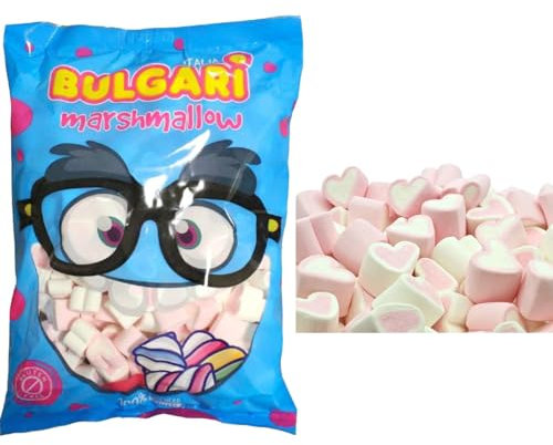 Marshmallow Cuori Bianchi Rosa 1 Kg Senza Glutine