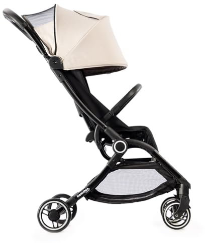 Hamilton by Yoop S2 Leichtgewicht Buggy - MagicFold™ Technology - Bis zu 22 kg - Kinderwagen mit Tragegurt und Getränkehalter - Verstellbar und zusammenklappbar - Faltbarer Buggy Baby - Khaki