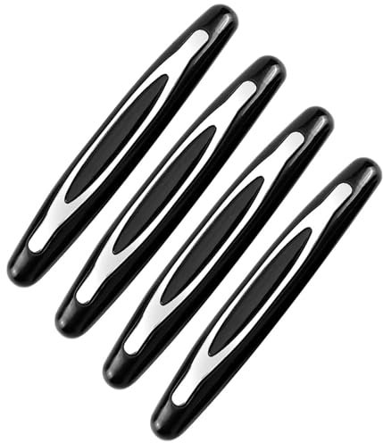 4 Pcs Car Door Edge Guards, Shock-Absorbing Bumper Strips, Anti-Collision & Anti-Scratch Protection for Car Doors (Black)