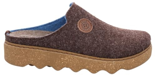 Rohde Damen Pantoffel Softfilz Hausschuh Plateau und lose Einlagen Foggia-D 6122