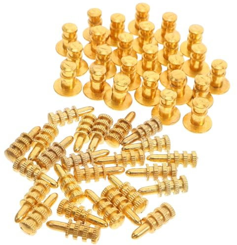 Zerodeko Tischplatten Stifte aus Zinklegierung mit Einfacher Installation und Vielseitigem Design für Möbelmontage und Kleiderschrankregalbretter in Gold