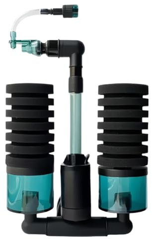 Rersduyt USB Aquarium Filter with Electric Water Pump for Fish Tank Air Pump Skimmer Bio Filter Biochemical Sponge 100A