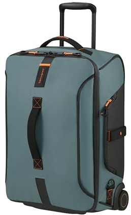 Samsonite Paradiver Light - Reisetasche mit Rollen & Rucksackfunktion (55 cm), Small, Handgepäck, Wasserabweisend, Leicht, 51L, Waldgrün (Forest)