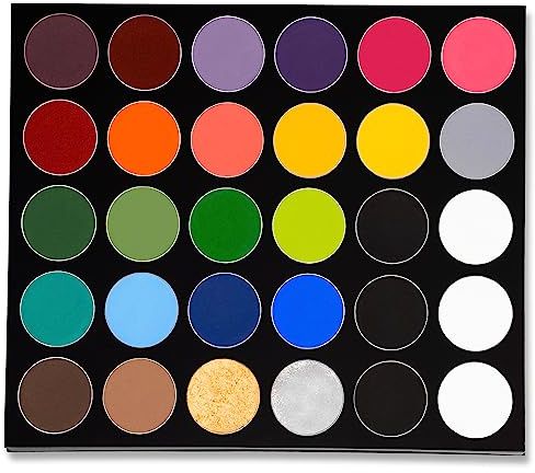 Mehron Paradise Make-up AQ 30 Color Pro Palette | Magnetische und nachfüllbare Palette | Körperfarbe & Gesichtsfarbe | Professionelles Make-up für Kostüme, SFX, Halloween und Cosplay