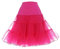 Dresstells Jupon années 50 Vintage en Tulle Rockabilly Petticoat Longueur 66cm/26,Rose S