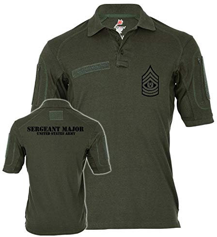Copytec Tactical Poloshirt Alfa Sergeant Major United States Dienst Hemd Uniform #19032, Größe:XXL, Farbe:Oliv