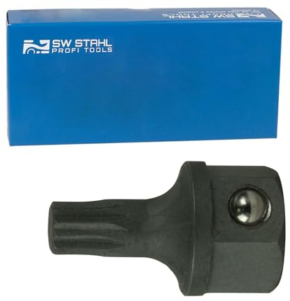 SW-Stahl 36000-XZN5 Vielzahn Bit M5 - Innenvielzahn Steckschlüsseleinsatz | Präzisions-Vielzahnprofil für Spezialschraubsystem 36000L - 5 mm Durchmesser - Kompakte Maße 25x15x15 mm - Robuster Stahl