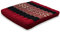 livasia Sitzkissen Stuhlauflage groß - 50x50x6cm - Bodenkissen Indoor/Outdoor, Meditationskissen Yogakissen, Stuhlauflage für Palettenmöbel, Steppkissen für Stuhl und Bank (Rot/Elefanten)