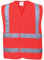 Portwest C470 Reflective Hi Vis Safety Vest Band and Brace Waistcoat Security Traffic Construction Workwear, Red, S/M