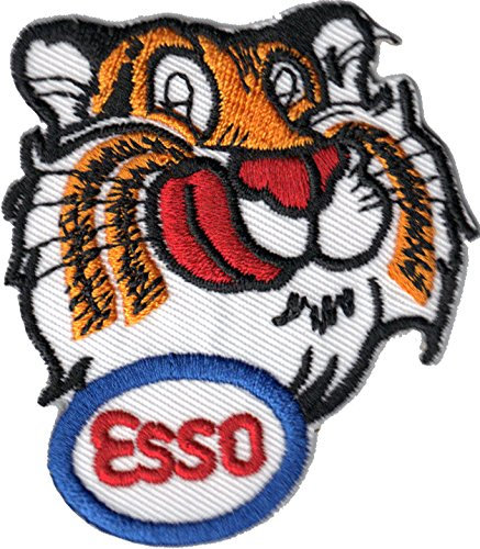 ESSO Tiger Kopf Tankstelle Gasoline Racing Nascar Aufnäher Aufbügler Patch Abzeichen