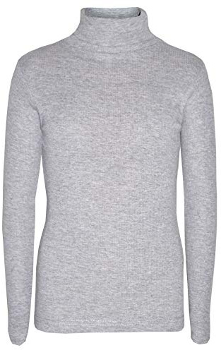 Kids Girls Polo Neck T Shirt Ribbed Cotton Jumper Long Sleeve TOP Age 2-13 Years