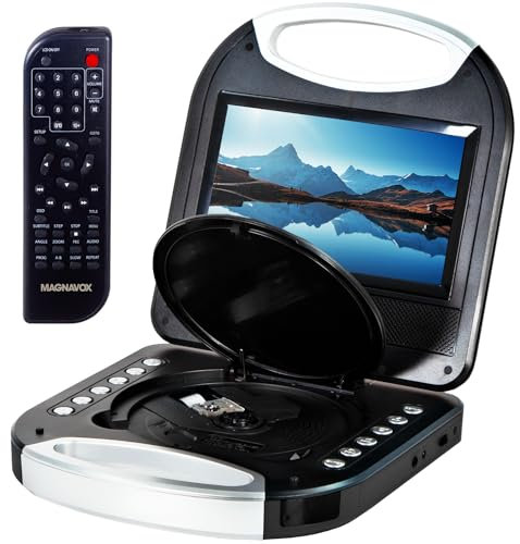 MAGNAVOX MTFT750-BK - Schermo TFT Bluetooth lettore DVD/CD portatile (mtft750), colore: Nero