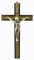 Biblegifts Kruzifix, 20 cm, dunkles Holz, Metall-Inlay, Corpus Christi, Wandbehang, Jesuskreuz von ideal für Nonnen, Mönche, Pastoren, Vicar oder Minister.
