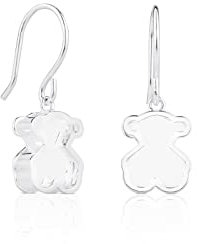 TOUS Ohrringe aus Sterlingsilber für Damen mit Druckknopfverschluss mit Bärenmotiv 1,15 cm, vielseitig und zeitlos, Kollektion Galaxy