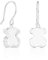 TOUS Ohrringe aus Sterlingsilber für Damen mit Druckknopfverschluss mit Bärenmotiv 1,15 cm, vielseitig und zeitlos, Kollektion Galaxy